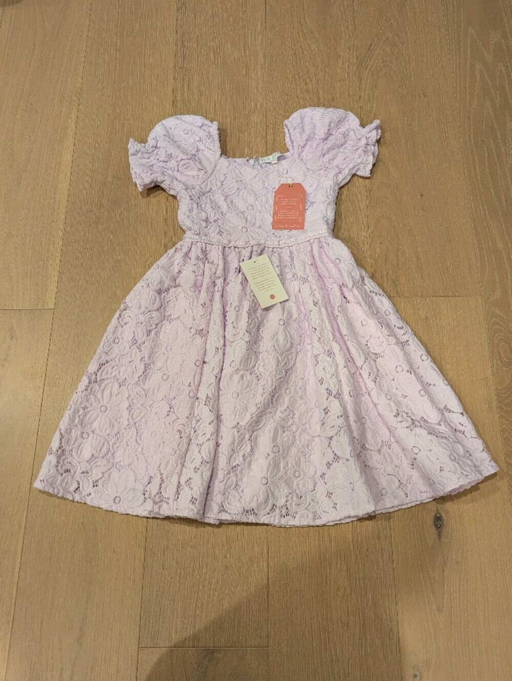 Lilac Floral Eyelet Fit & Flare Dress